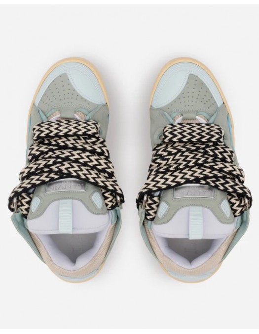 Sneakers Lanvin, Curb Suede, White Blue - SKDK02DRA221 Sneakers Lanvin, Curb Suede, White Blue - SKDK02DRA221