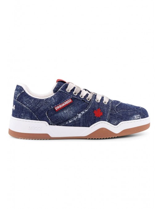 Sneakers DSQUARED2, Spiker, Vintage Denim, Low Top, Dark Blue - SNM0405101081913096 Sneakers DSQUARED2, Spiker, Vintage Denim, Low Top, Dark Blue - SNM0405101081913096