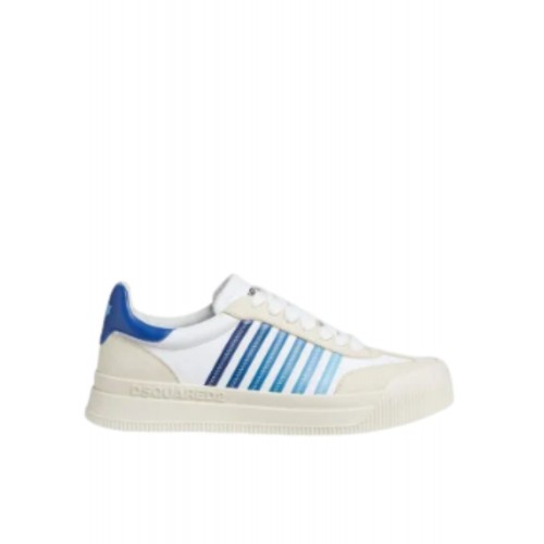 Sneakers DSQUARED2, New Jersey Design, Low Top, White Sneakers DSQUARED2, New Jersey Design, Low Top, White