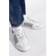 Sneakers DSQUARED2, Boxer Design, Denim Details, White - SNM042411508297M872
