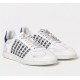 Sneakers DSQUARED2, Boxer Design, Denim Details, White - SNM042411508297M872