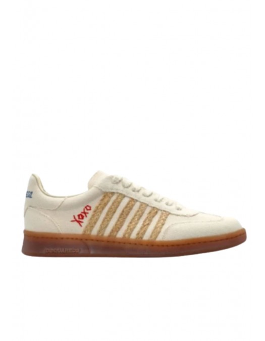Sneakers DSQUARED2, Summer Lovers Raffia Boxer, Beige - SNM0439003083555089 Sneakers DSQUARED2, Summer Lovers Raffia Boxer, Beige - SNM0439003083555089