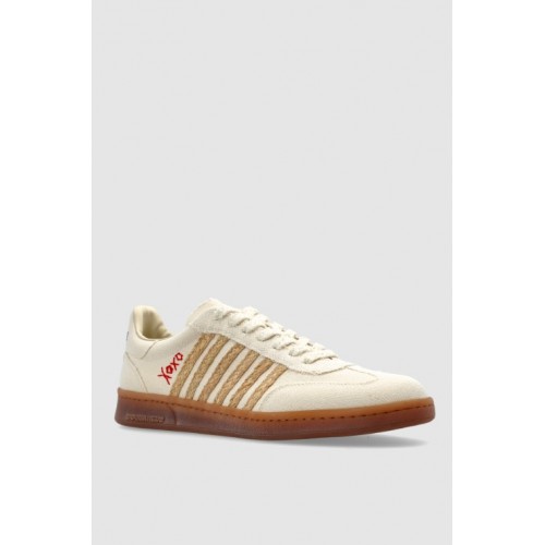 Sneakers DSQUARED2, Summer Lovers Raffia Boxer, Beige Sneakers DSQUARED2, Summer Lovers Raffia Boxer, Beige