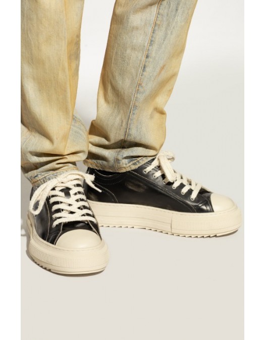 Sneakers DSQUARED2, Round-Toe Platform Lace-Up Vintage Sneakers, Dark - SNM0455115082962124 Sneakers DSQUARED2, Round-Toe Platform Lace-Up Vintage Sneakers, Dark - SNM0455115082962124