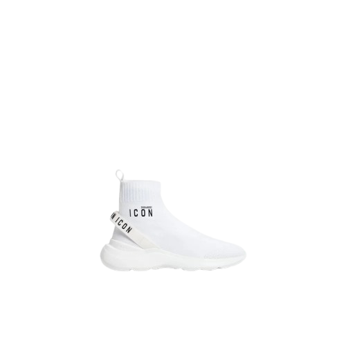 Sneakers DSQUARED2, High-Top, Icon Fly, White Sneakers DSQUARED2, High-Top, Icon Fly, White