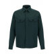 Camasa Zegna,Button-down overshirt, Dark Green - SOT8BUFV16A9T09