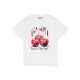 Tricou GANNI, Cherry Print, White - T4004151 Tricou GANNI, Cherry Print, White - T4004151