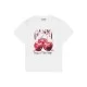 Tricou GANNI, Cherry Print, White - T4004151