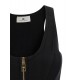 TOP ELISABETTA FRANCHI,Zipped Ribbbed Bustier Top - TK57S58E2110