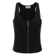 TOP ELISABETTA FRANCHI,Zipped Ribbbed Bustier Top - TK57S58E2110