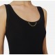 TOP ELISABETTA FRANCHI,Knit top in viscose and silk fabric with jewel detail - TK62B56E2110