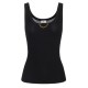 TOP ELISABETTA FRANCHI,Knit top in viscose and silk fabric with jewel detail - TK62B56E2110