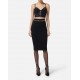 TOP ELISABETTA FRANCHI,neoprene fabric with corset details - TO04057E2110