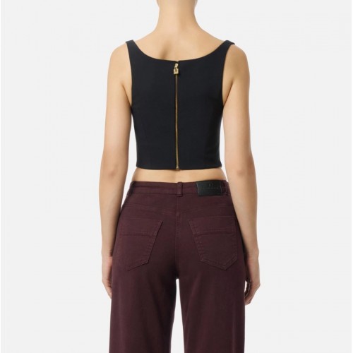 Top ELISABETTA FRANCHI,Bustier-Top aus bi-elastischem Gewebe Top ELISABETTA FRANCHI,Bustier-Top aus bi-elastischem Gewebe