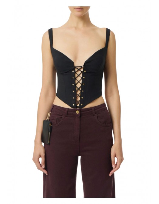 Top ELISABETTA FRANCHI,Bustier-Top aus bi-elastischem Gewebe - TO04357E2110 Top ELISABETTA FRANCHI,Bustier-Top aus bi-elastischem Gewebe - TO04357E2110