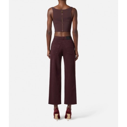 Top ELISABETTA FRANCHI,Bustier-Top aus bi-elastischem Gewebe Top ELISABETTA FRANCHI,Bustier-Top aus bi-elastischem Gewebe