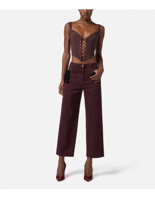Top ELISABETTA FRANCHI,Bustier-Top aus bi-elastischem Gewebe - TO04357E2EA4 Top ELISABETTA FRANCHI,Bustier-Top aus bi-elastischem Gewebe - TO04357E2EA4