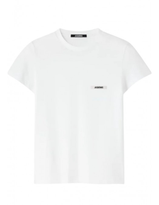 TRICOU JACQUEMUS, The Gros Grain, Short Sleeve, White - TSW00550AJ00029100 TRICOU JACQUEMUS, The Gros Grain, Short Sleeve, White - TSW00550AJ00029100