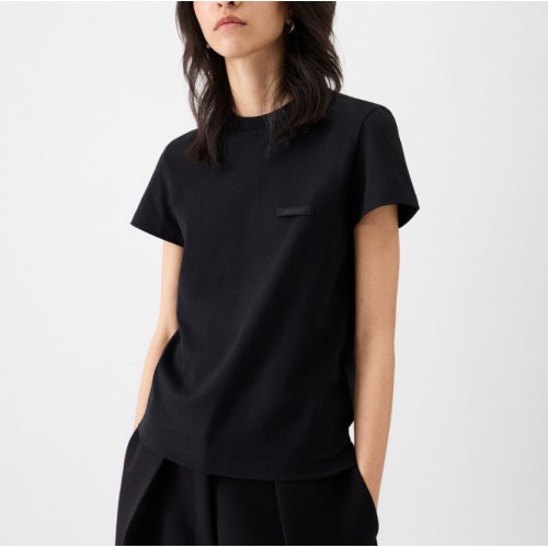 TRICOU JACQUEMUS,The Gros Grain short-sleeve, Black TRICOU JACQUEMUS,The Gros Grain short-sleeve, Black