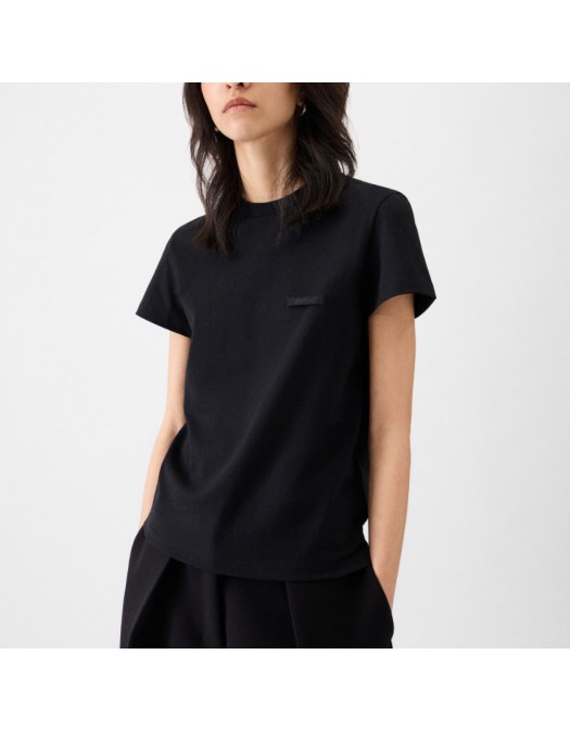 TRICOU JACQUEMUS,The Gros Grain short-sleeve, Black - TSW00550AJ00029990