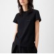 TRICOU JACQUEMUS,The Gros Grain short-sleeve, Black - TSW00550AJ00029990