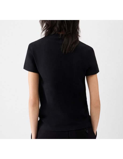 TRICOU JACQUEMUS,The Gros Grain short-sleeve, Black - TSW00550AJ00029990