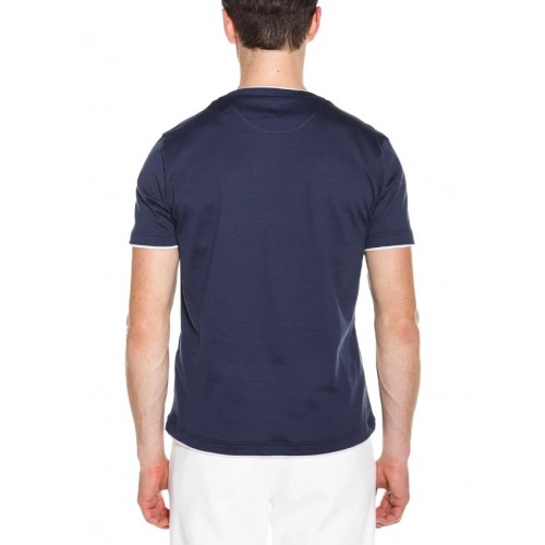 Tricou ELEVENTY, BLUE T-shirt with a round neckline