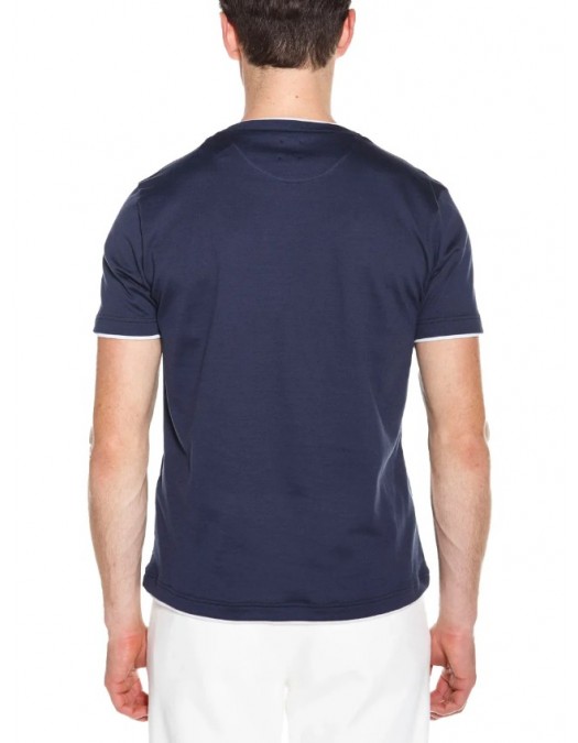 Tricou ELEVENTY, BLUE T-shirt with a round neckline - X75TSHH04TES0H0771113