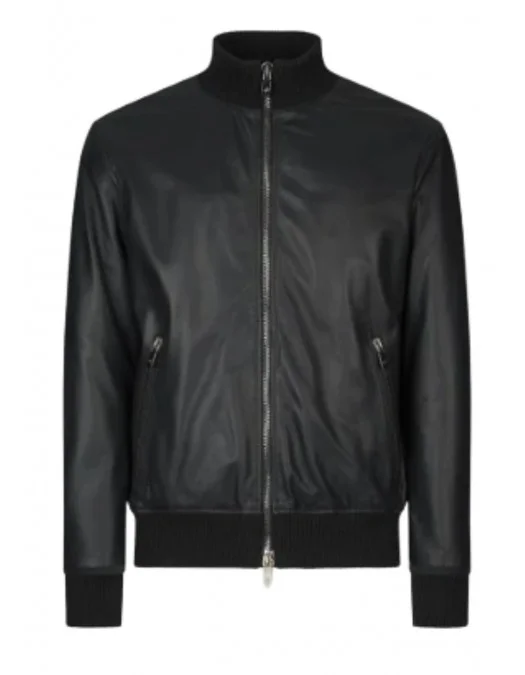 Geaca PAL ZILERI, Bomber Stand up Collar, Black - Z36PR759NL28520