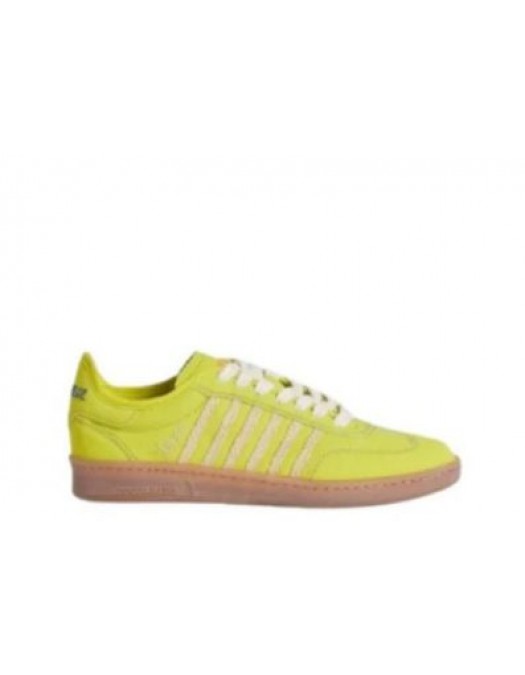 SNEAKERS DSQUARED2 , Summer Lovers Raffia Boxer Sneakers,Yellow - SNW0298003083558088