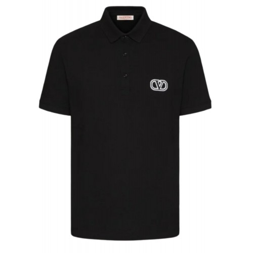 TRICOU VALENTINO, Logo Brodat, Black