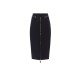 FUSTA ELISABETTA FRANCHI,Skirt in lightweight crêpe fabric with zip - GO13456E2110