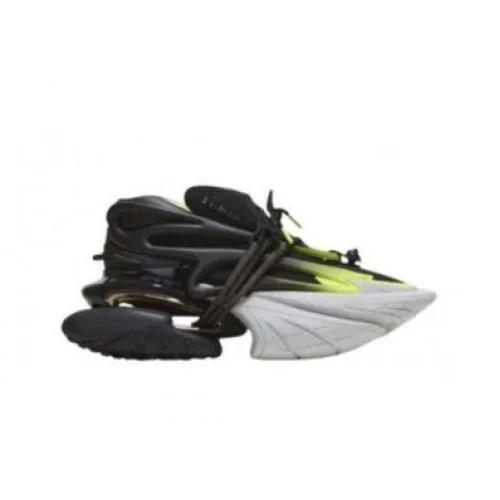 Sneakers BALMAIN, Fluorescent Unicorn Low Top, Black Sneakers BALMAIN, Fluorescent Unicorn Low Top, Black