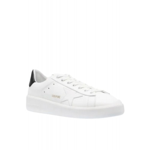 Sneakers Golden Goose, Pure Star, Black Details, White Sneakers Golden Goose, Pure Star, Black Details, White