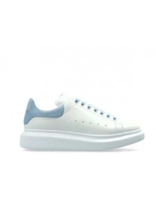 Sneakers ALEXANDER MCQUEEN, Oversize, New Tech Leather, Baby Blue Details, White - 553770WIEF19412