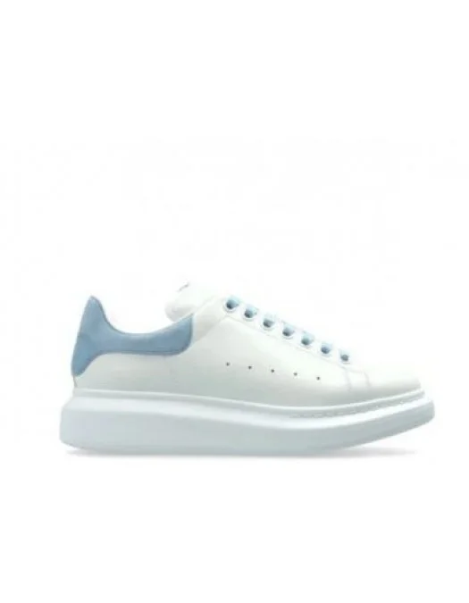 Sneakers ALEXANDER MCQUEEN, Oversize, New Tech Leather, Baby Blue Details, White - 553770WIEF19412