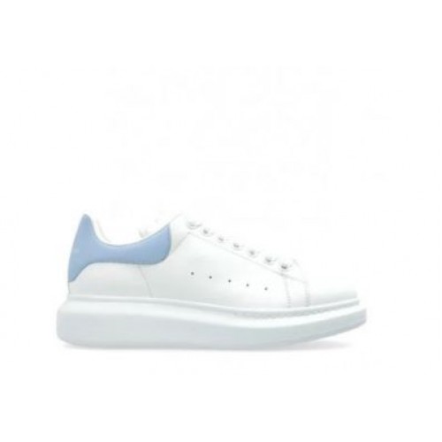 Sneakers ALEXANDER MCQUEEN, Oversize, Baby Blue Details, Women, White Sneakers ALEXANDER MCQUEEN, Oversize, Baby Blue Details, Women, White