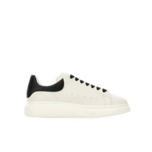 Sneakers ALEXANDER MCQUEEN Ivory Leather Sneakers With Black Leather Heel