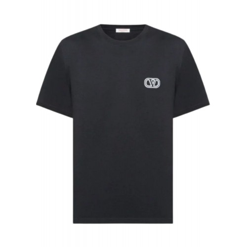 Tricou Valentino, Logo Label, 4V3MG10V9LJ0NO Tricou Valentino, Logo Label, 4V3MG10V9LJ0NO