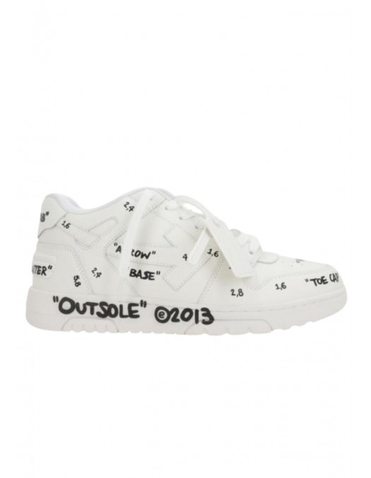 Sneakers OFF WHITE, Out Of Office Graffiti sneakers in smooth leather - OMIA189F25LEA0070110