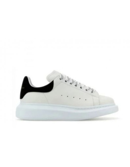 Sneakers ALEXANDER MCQUEEN, Oversize, New Tech Leather, Black Details, Women, White - 553770WIEF19061