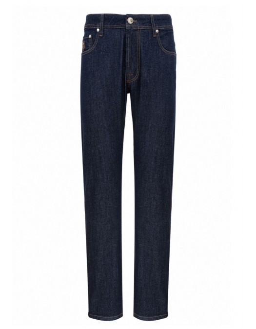 BLUGI CORNELIANI, Clasic Slim-fit Denim Pants, Bleumarin - 264JG22620135001