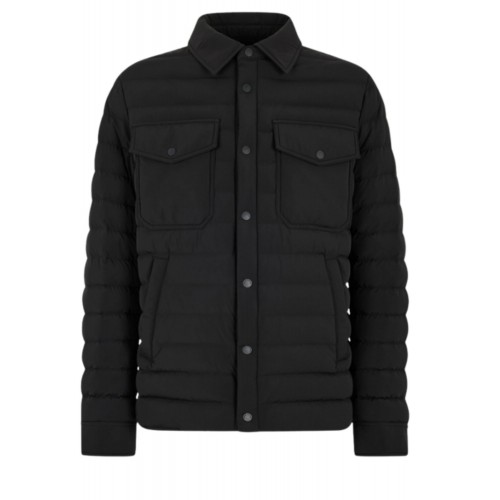 Geaca Moose Knuckles, Men Lennox Shirt,Black Geaca Moose Knuckles, Men Lennox Shirt,Black