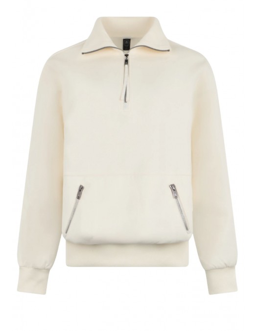 Jacheta Moose Knuckles,MIX MEDIA QUARTER ZIP SWEATER - M35LS6321103