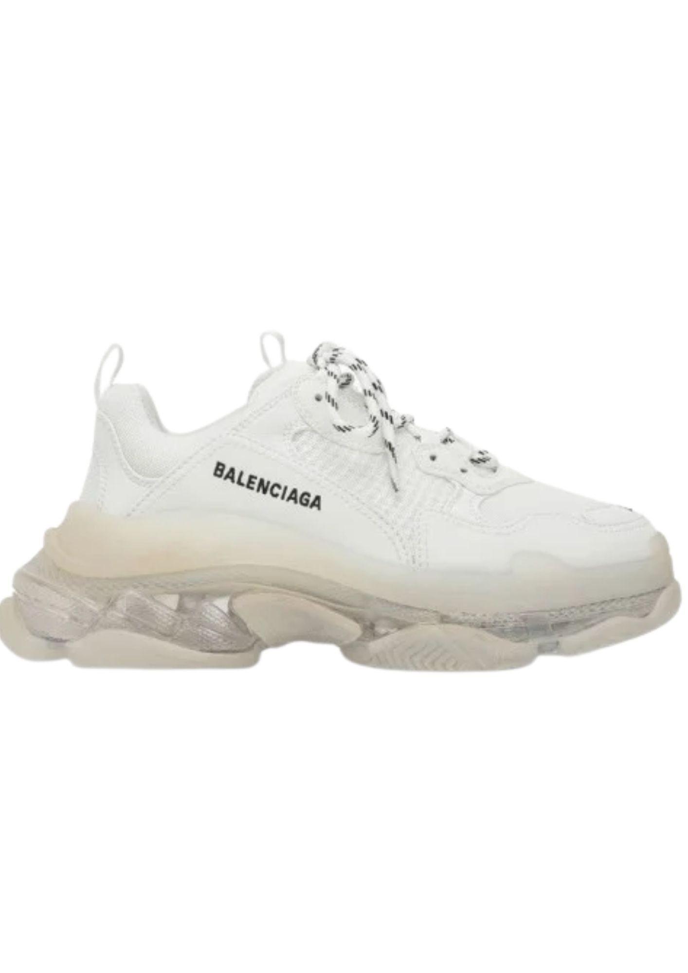Sneakers BALENCIAGA, Clear Sole, Full White - 544351W2FB19000