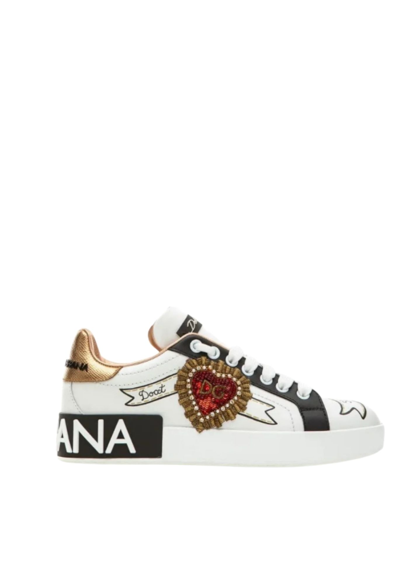 Sneakers Dolce & Gabbana, Portofino with E mbroidery