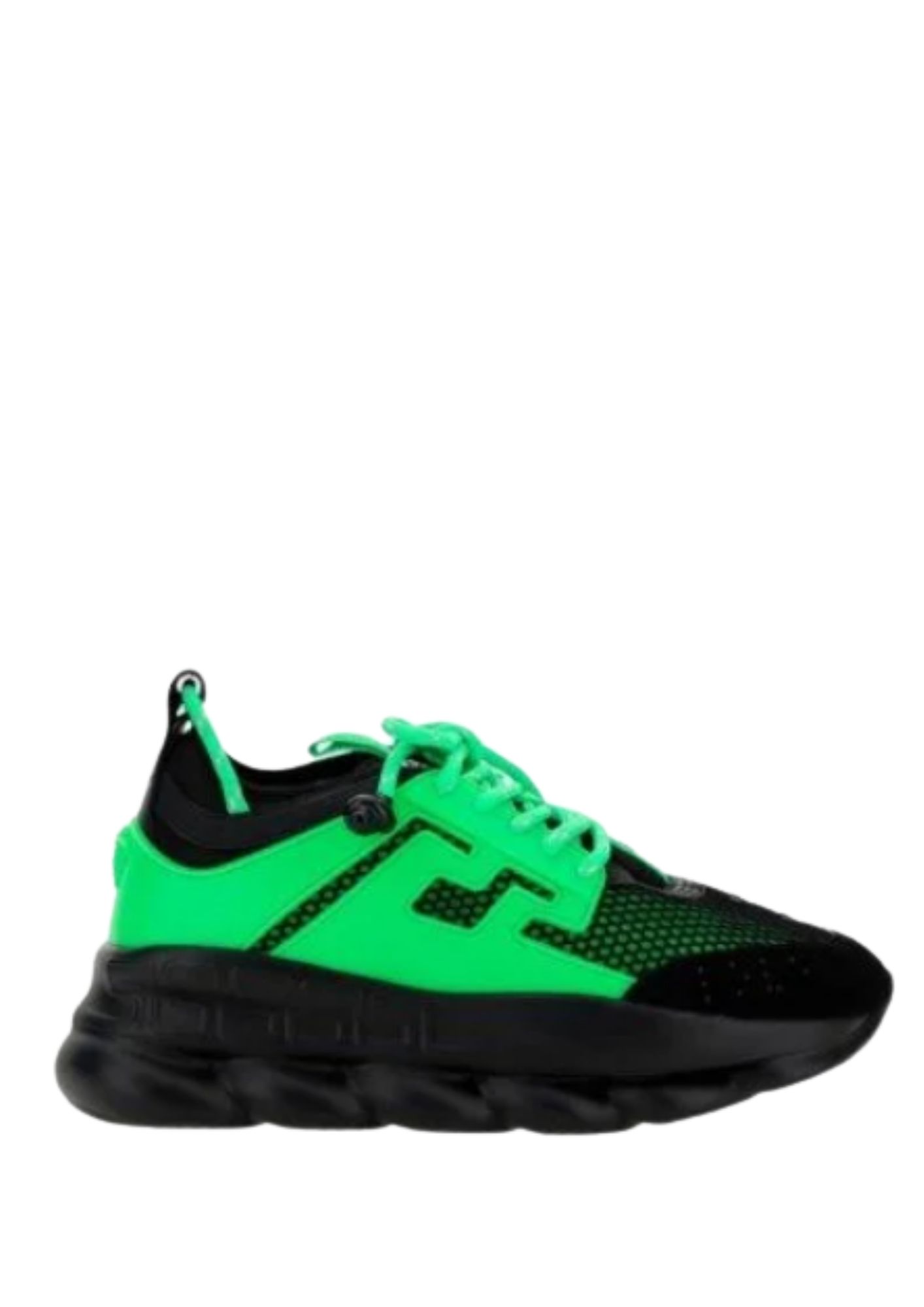 SNEAKERS VERSACE, Chain Reaction Black Green