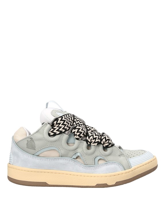 Sneakers Lanvin, Curb Suede, White Blue - AW23FMSKRK11DRA2A2121