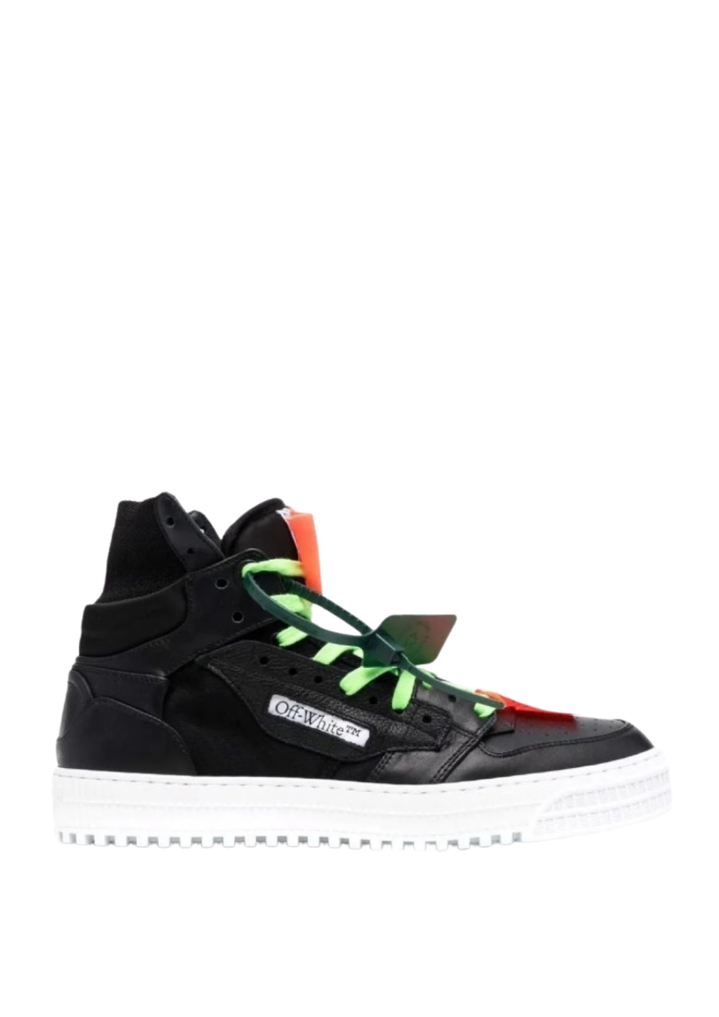 Sneakers OFF WHITE, OFF COURT 3.0, Piele, Negru
