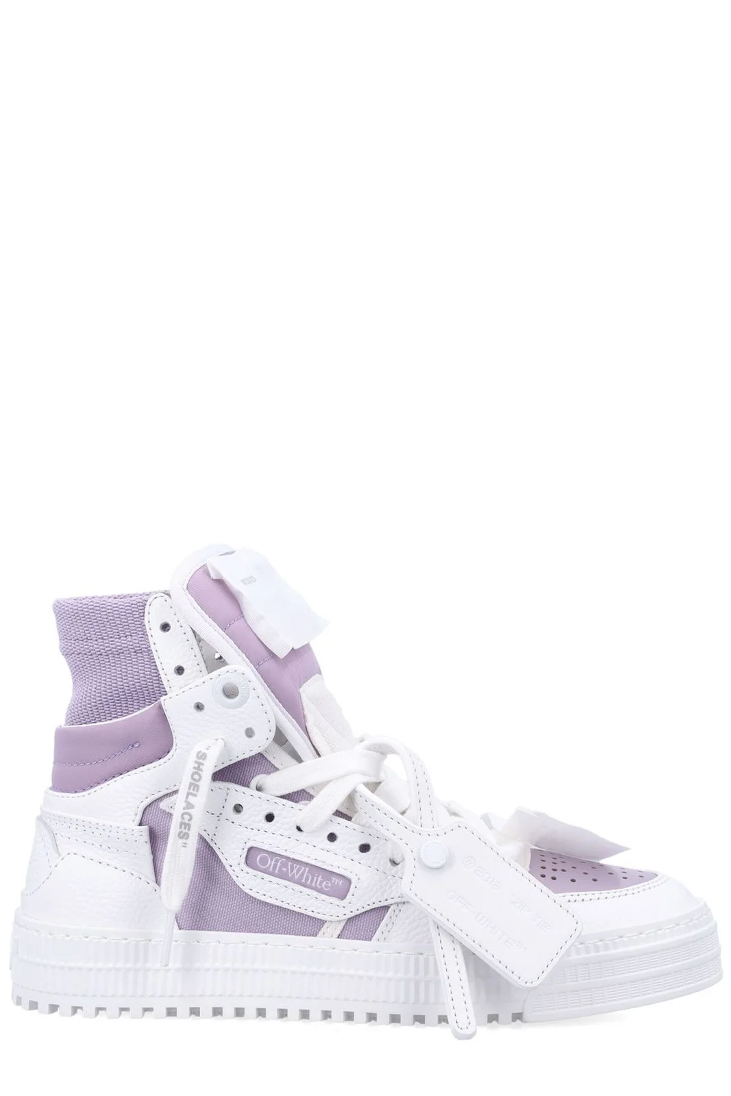 白梟（感謝）/3 Sneakers OFF WHITE, 3.0 Off Court Lace-Up, Purple